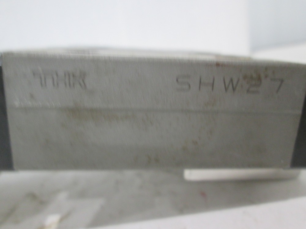 THK, SHW27, Linear Slide Block w/ Guide Rail, Used