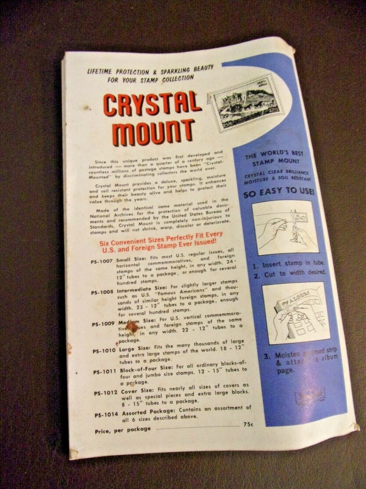 United States Stamps 1962 First Edition Pamphlet H.E. Harris