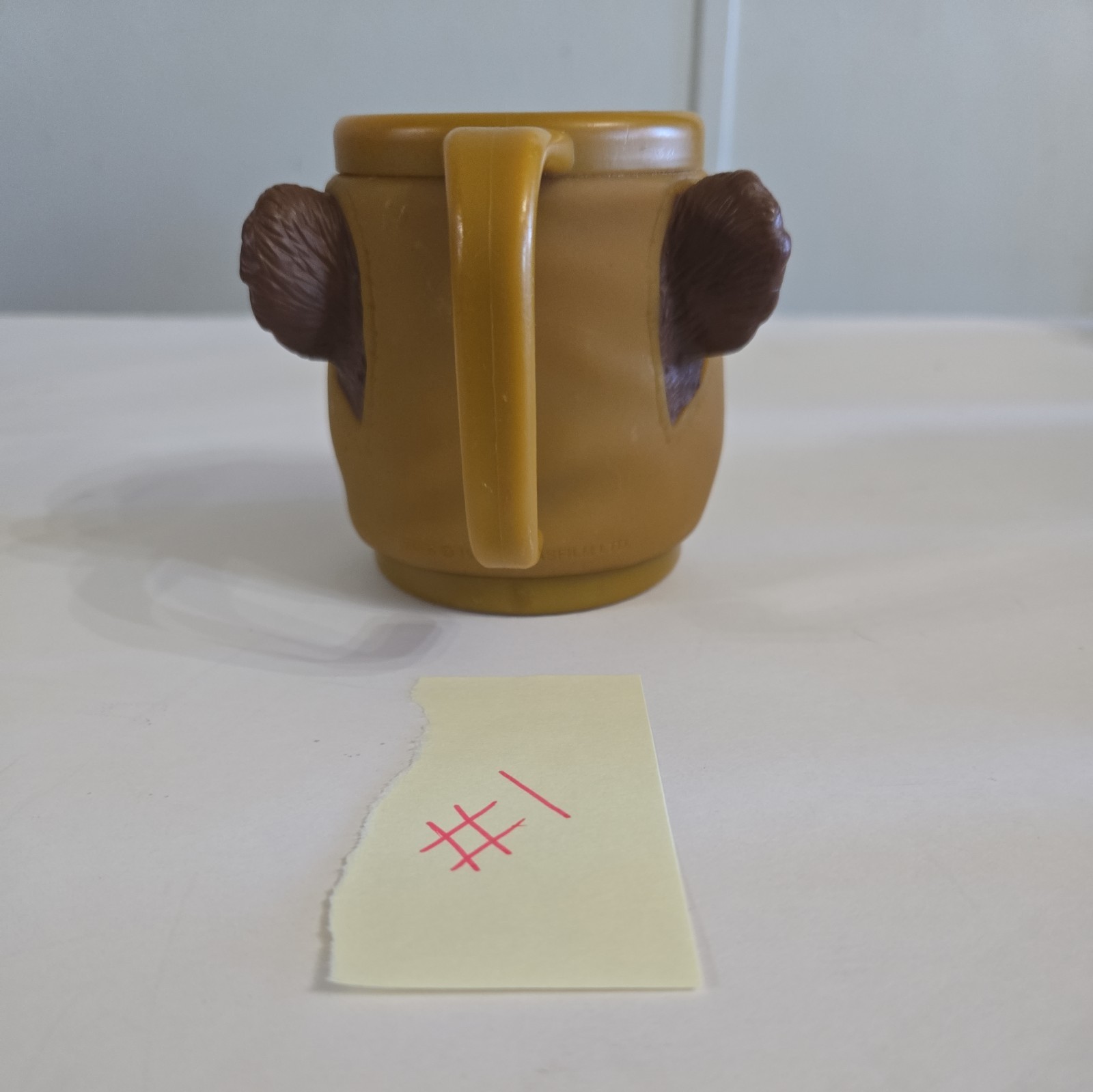 EWOK Mug Cup Star Wars Return of the Jedi 3D Plastic 3.5" Applause 90's