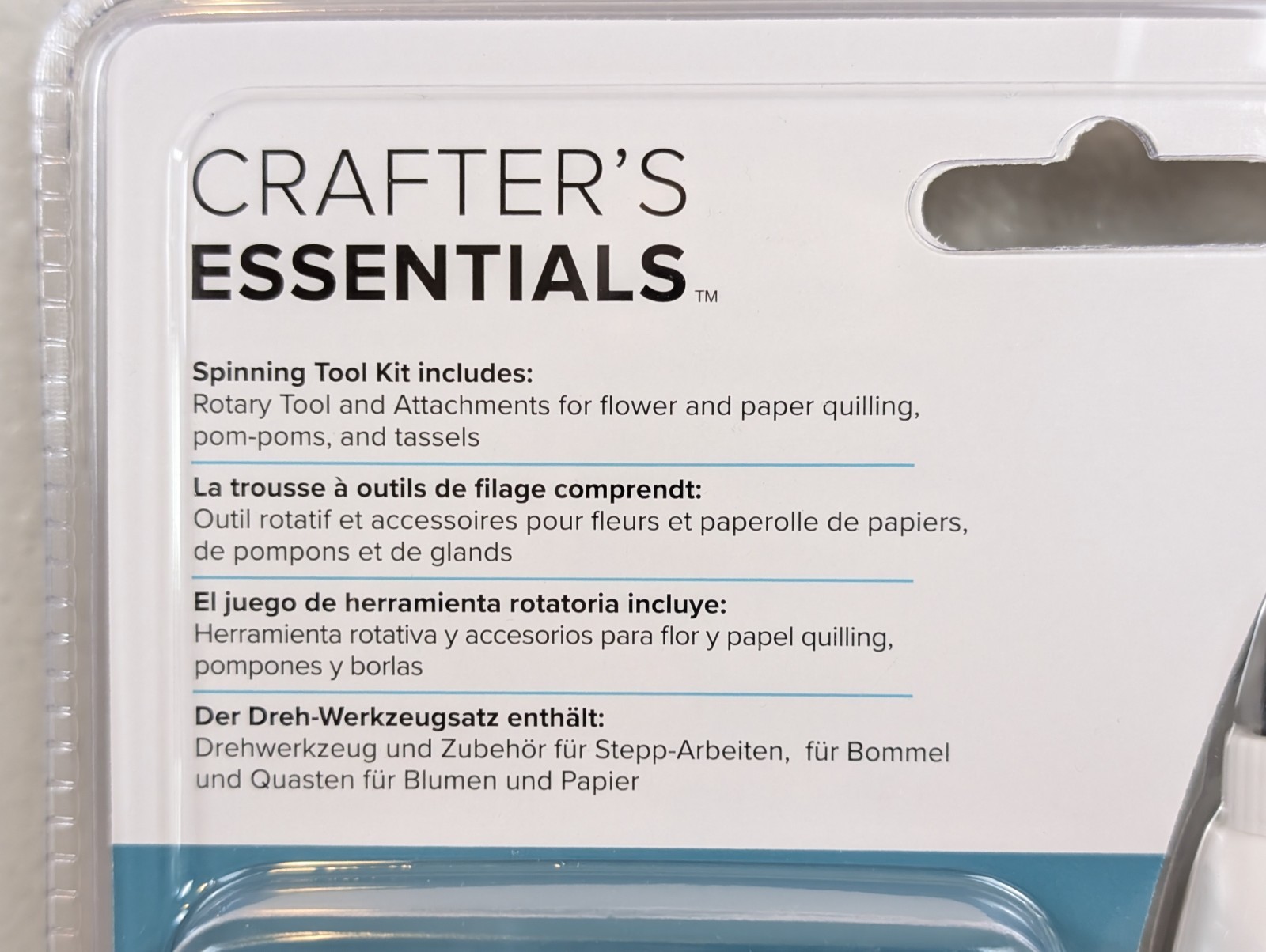 Keepers Crafter's Essentials Spinning Tool Kit (5 Pieces) Pom Pom Maker Crafting