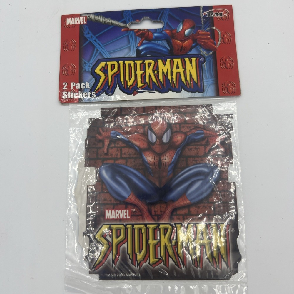 2003 Spider-Man Stickers 2 Pack Marvel