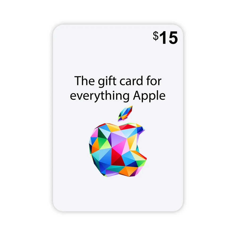 Apple $15 Gift Card, Message or Email Delivery