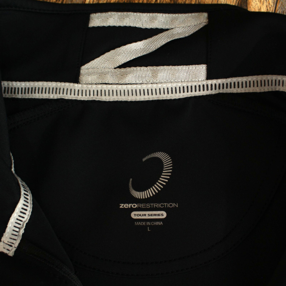 Zero Restriction Pullover Jacket Men’s Large Black Golf 1/4 Zip Stretch