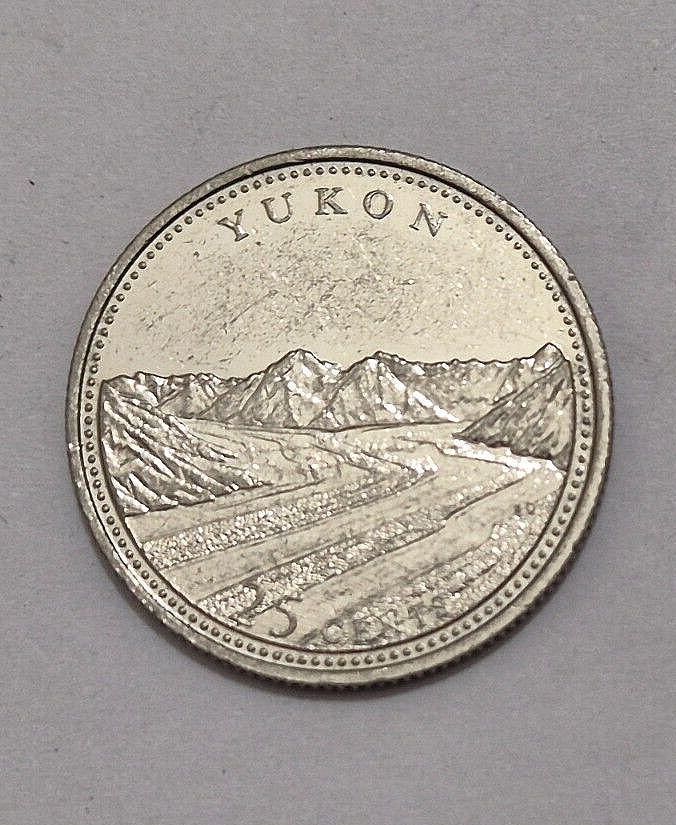 1992 CANADA 25 cent YUKON Territory