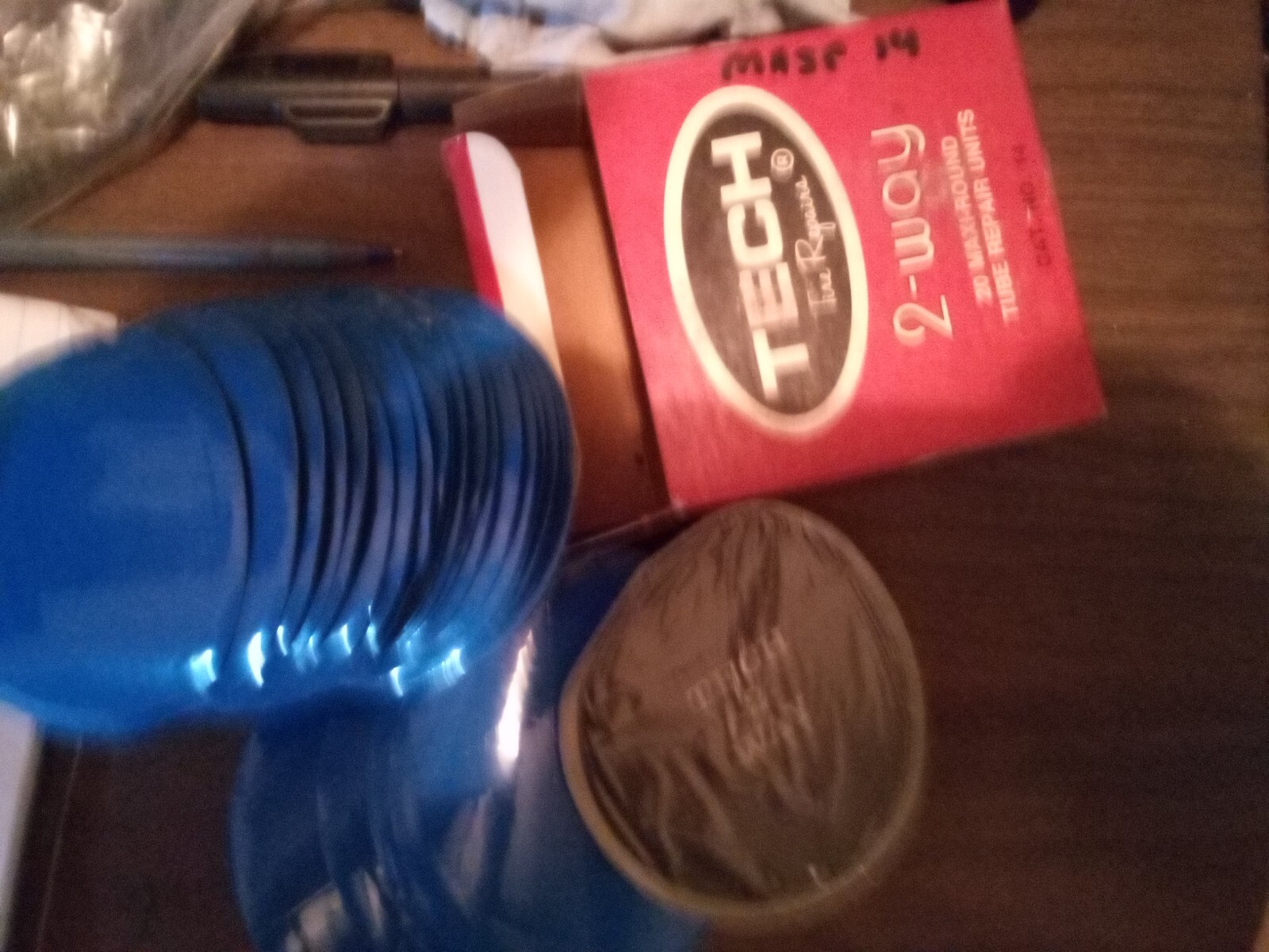 New Tech Tire Repairs 14 2-Way Maxi-Round Tube Repair Unit  Tire Patch Box of 33