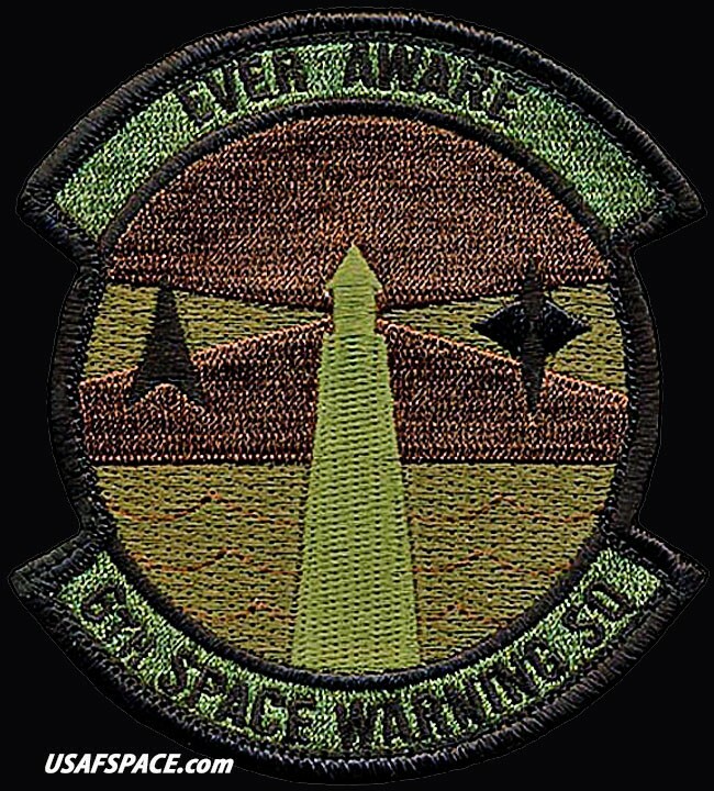 USAF 6TH SPACE WARNING SQ- EVER AWARE -Cape Cod AFS-ORIGINAL AIR FORCE OCP PATCH