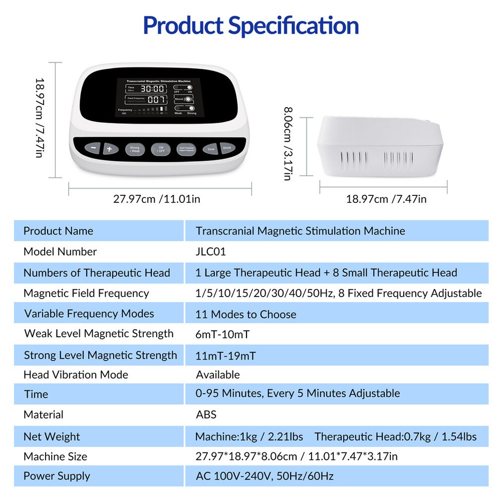 Transcranial Magnetic Stimulation rTMS Device for Brain Depression & OCD Therapy