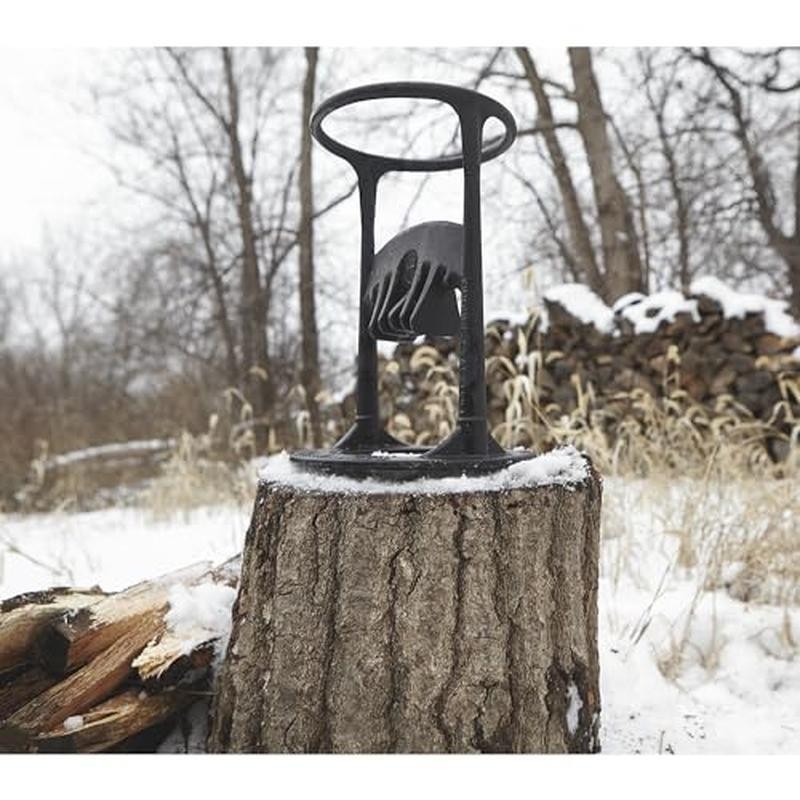 Firewood Splitter Manual Log Wedge Safe Easy Use Durable Compact Design