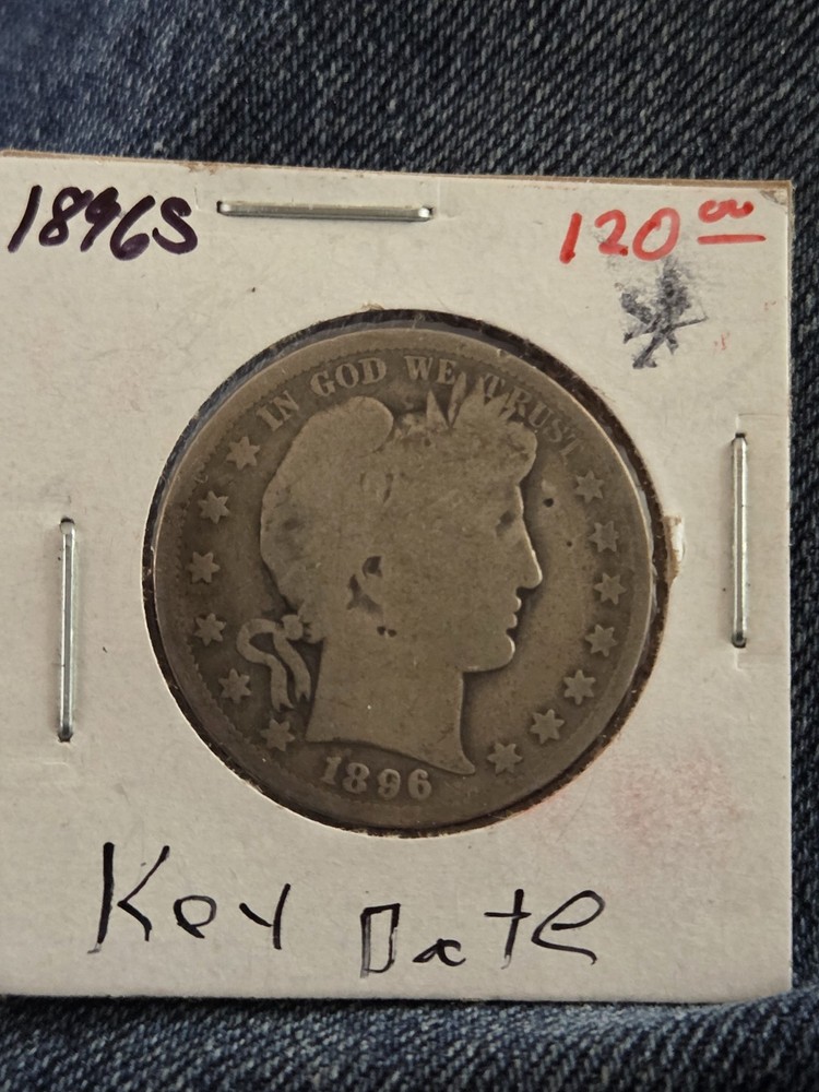 1896 S Barber Half Dollar Key Date