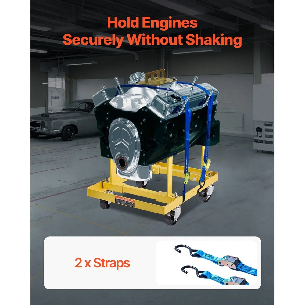 Engine Stand, 750 LBS Load Capacity Engine Motor Stand with Adjustable Width