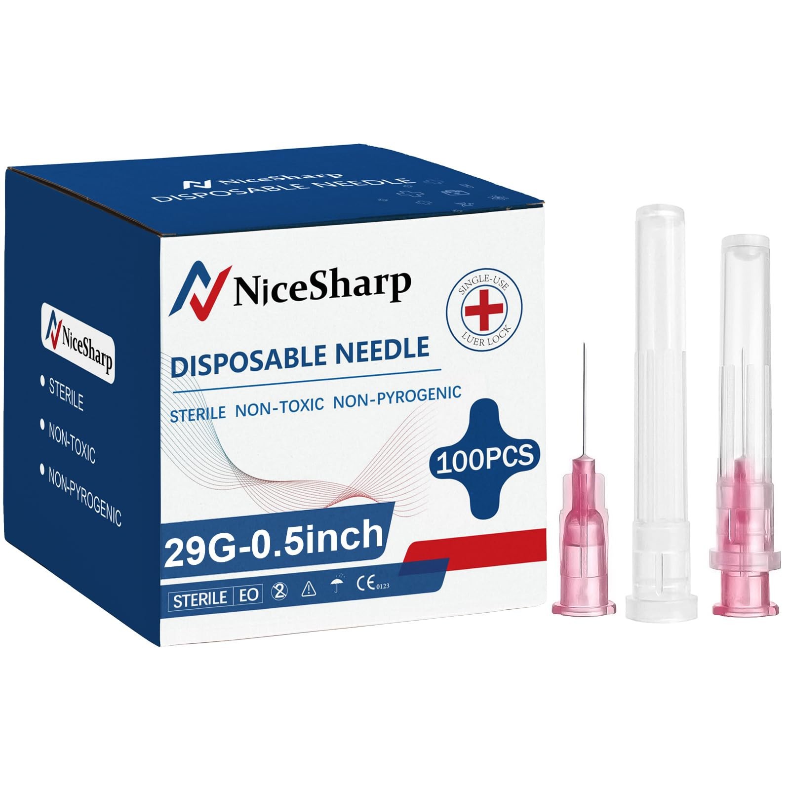 100PCS 29Ga 1/2 inch(13mm) Needle Lab Accessories, Refilling 29G inch