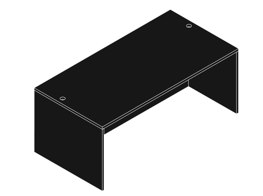 New 48" x 30" Rectangular Executive Office Desk Shell - Multiple Colors!