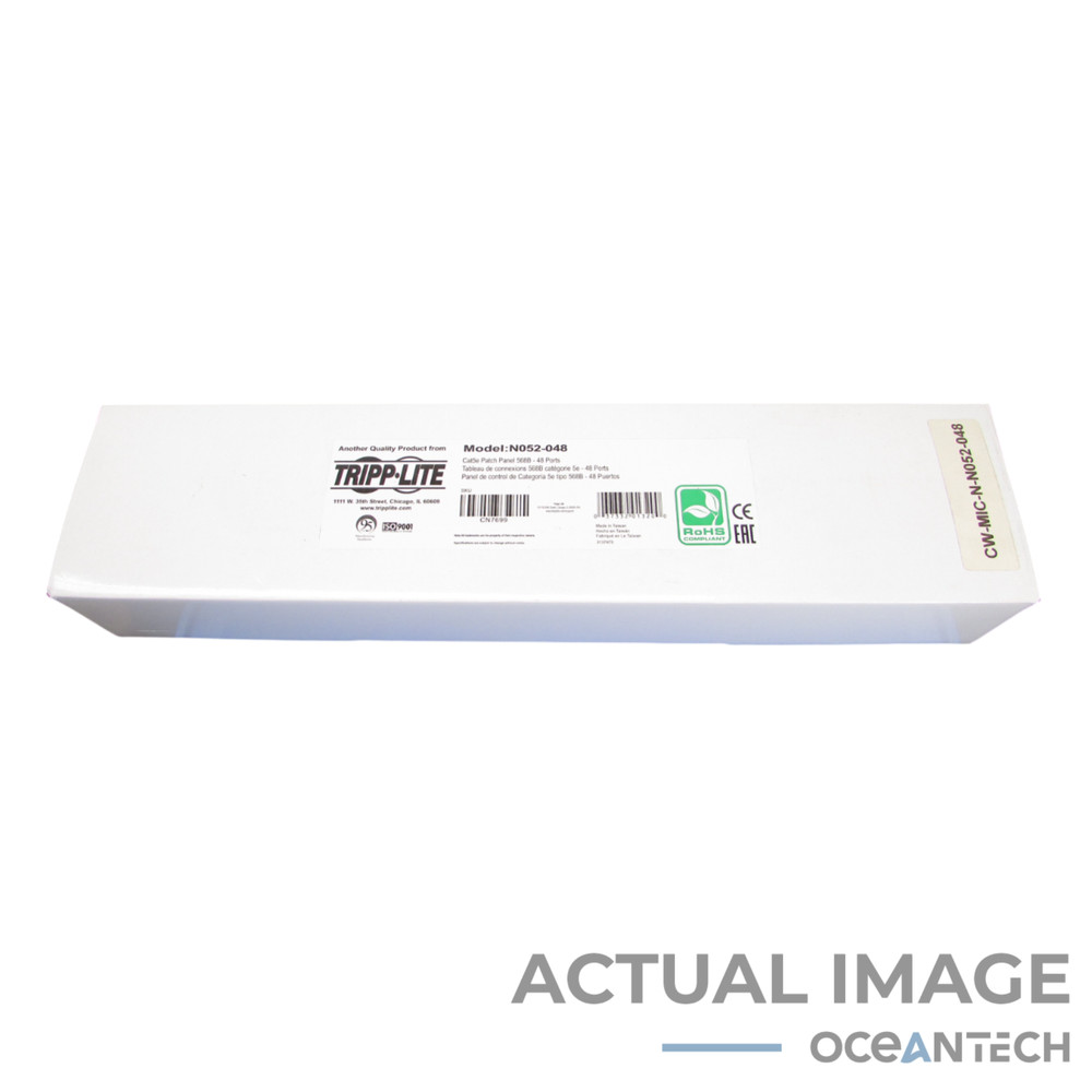 New Tripp Lite N052-048 48-Port CAT5e Patch Panel