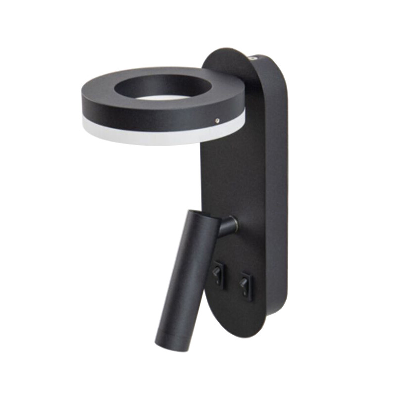 LED Wall Mounted Light Fixture Adjustable Spotlight Bedside Reading Lamp Switch