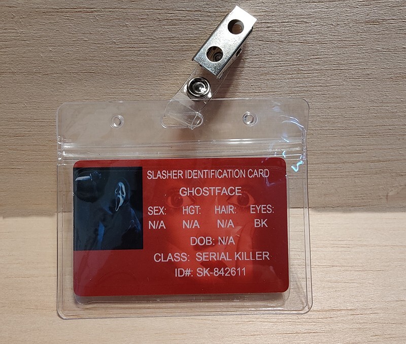 Scream Ghostface Slasher Identification ID Card