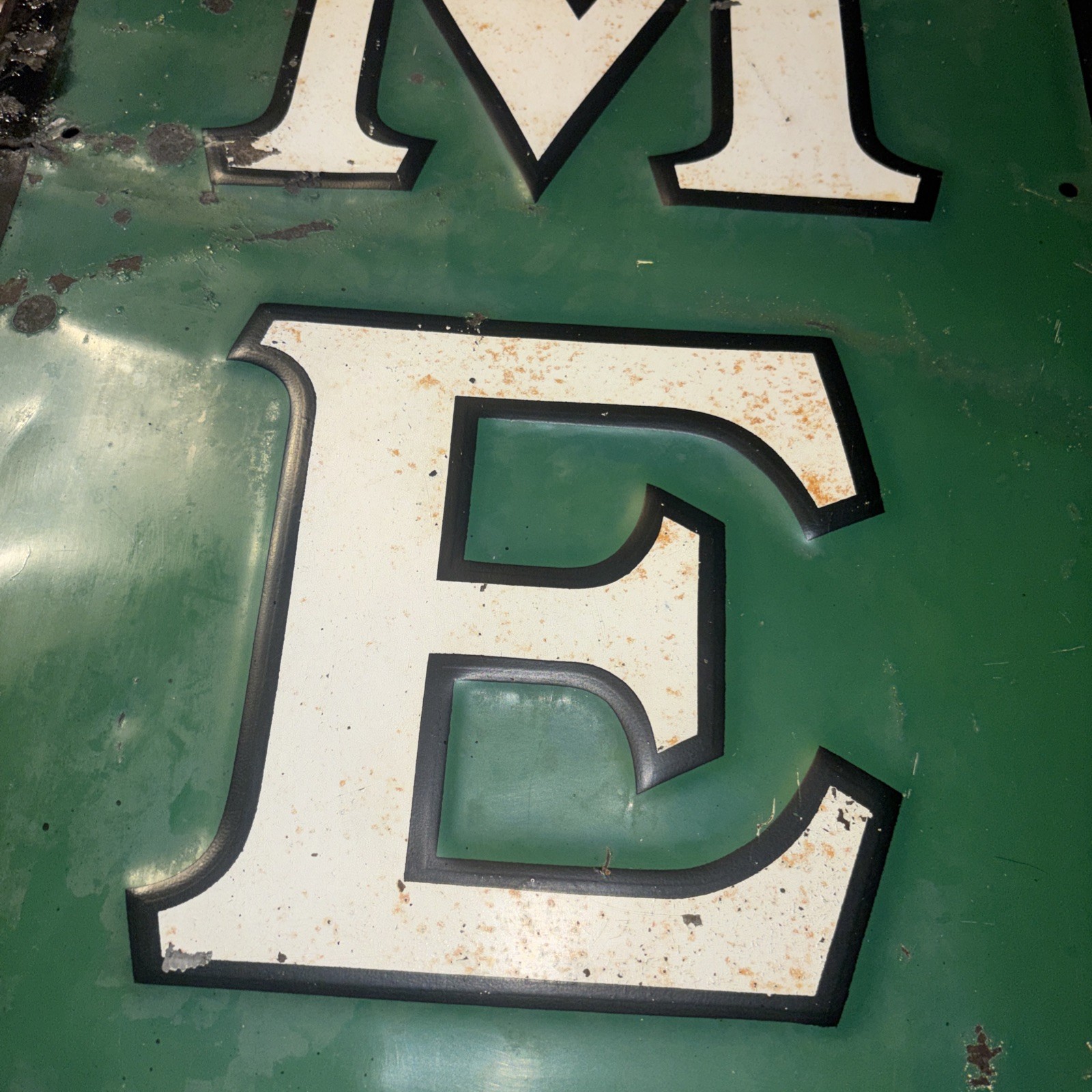 Vintage Rare Cities Service Acme Tire Vertical Sign 60”HX18”W