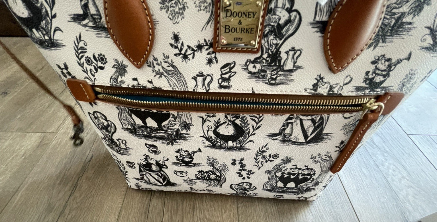 Dooney & Bourke Alice In Wonderland Purse Disney Tote Bag Purse NWT