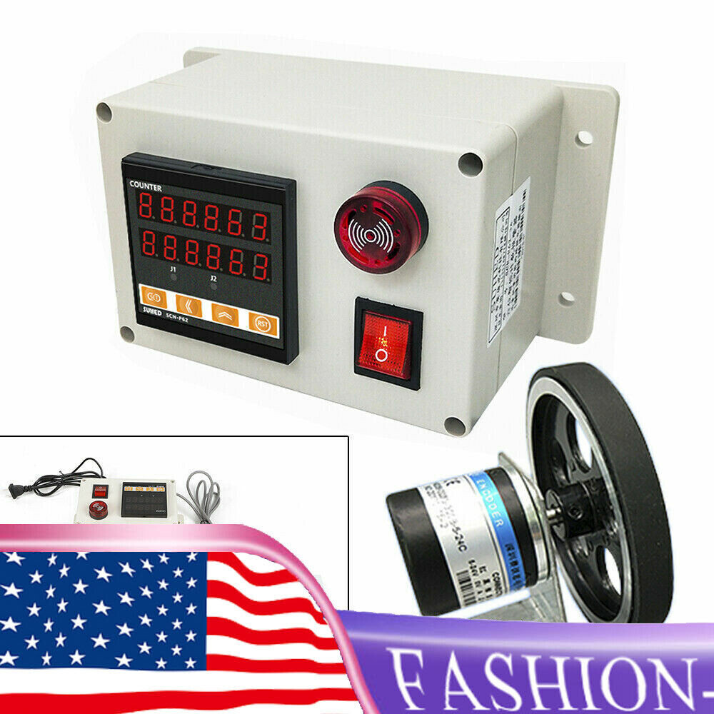 Digital Electronic Length Measure Tool Meter Counter & 300ppr Rotary Encoder