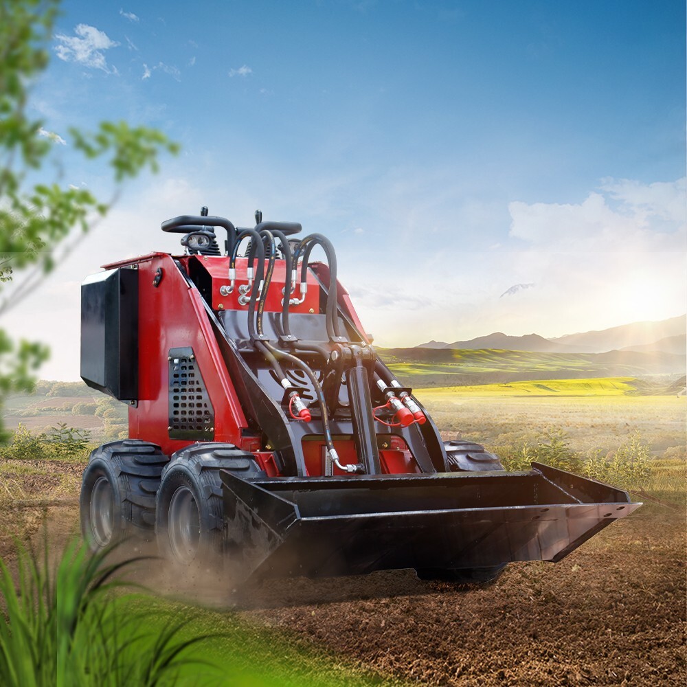 13.5HP Gas Engine Mini Wheel Skid Steer Loader, New