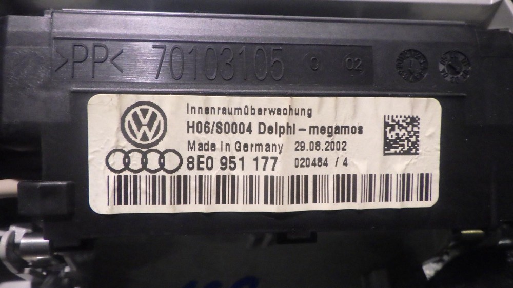 03 AUDI A4 OVERHEAD CONSOLE SUNROOF