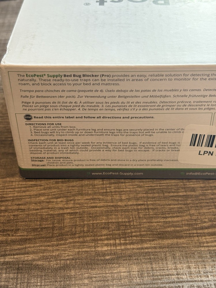 Bed Bug Interceptors – 4 Pack | Bed Bug Blocker (Pro) Interceptor Traps | Insect