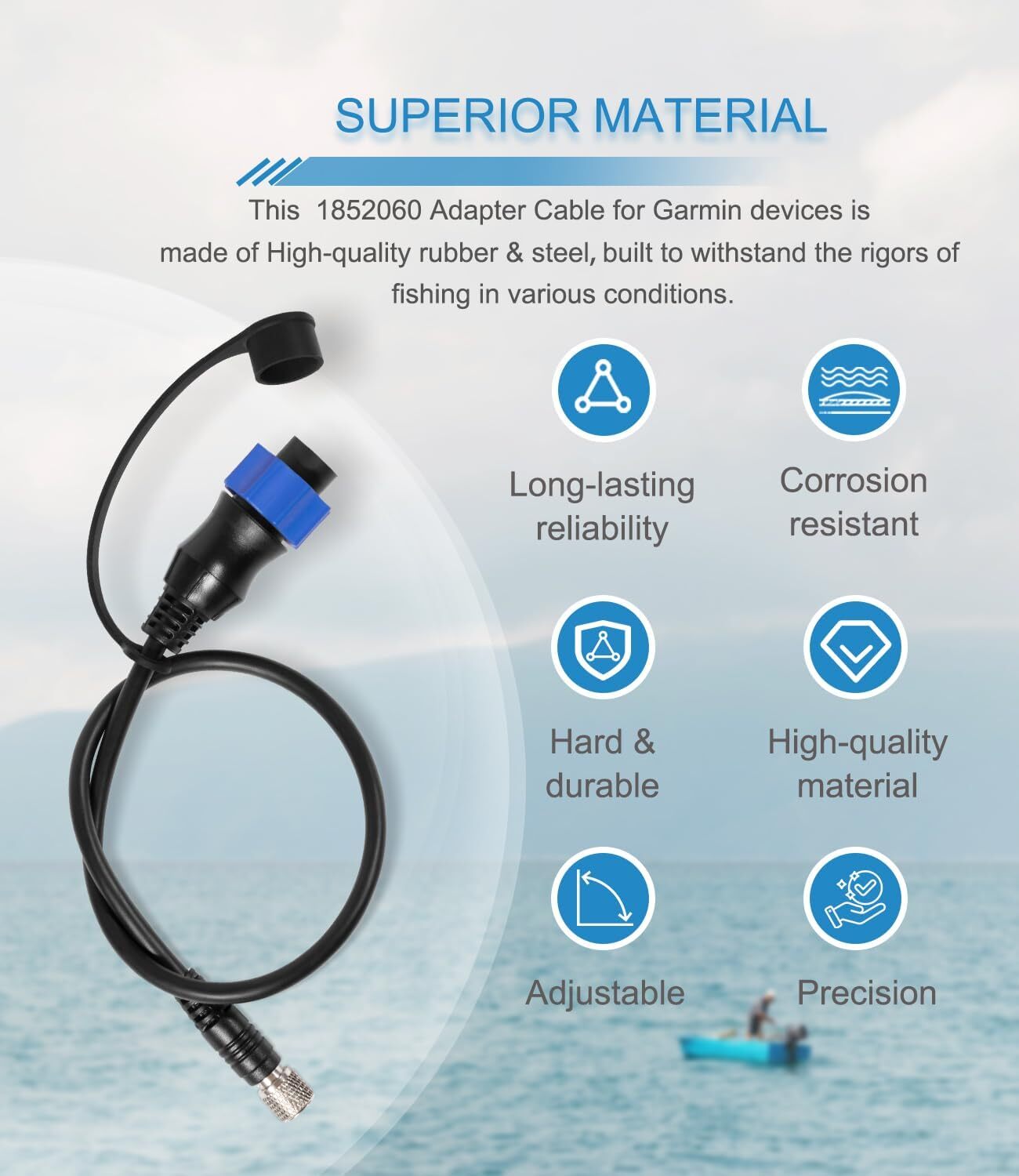 MKR-US2-10 US2 Lowrance Adapter Cable for Sonar or Fishfinder DualBeam Plus