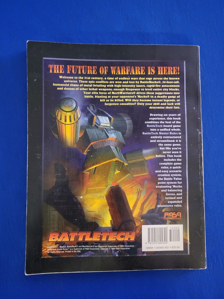Master Rules - Battletech 1707