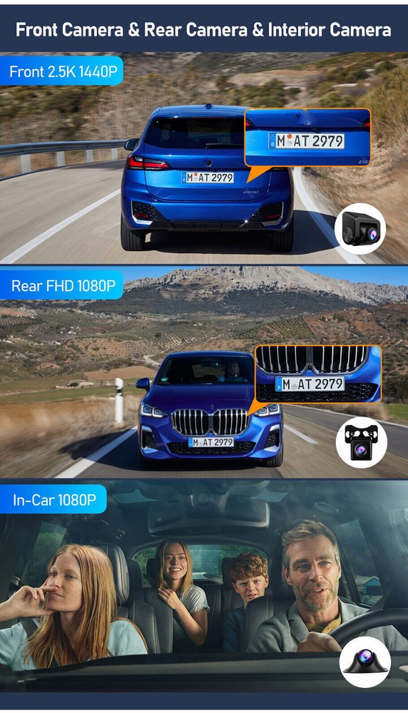 11.26INCH Touch Screen +GPS Mirror Dash Cam Wireless Apple Carplay Android