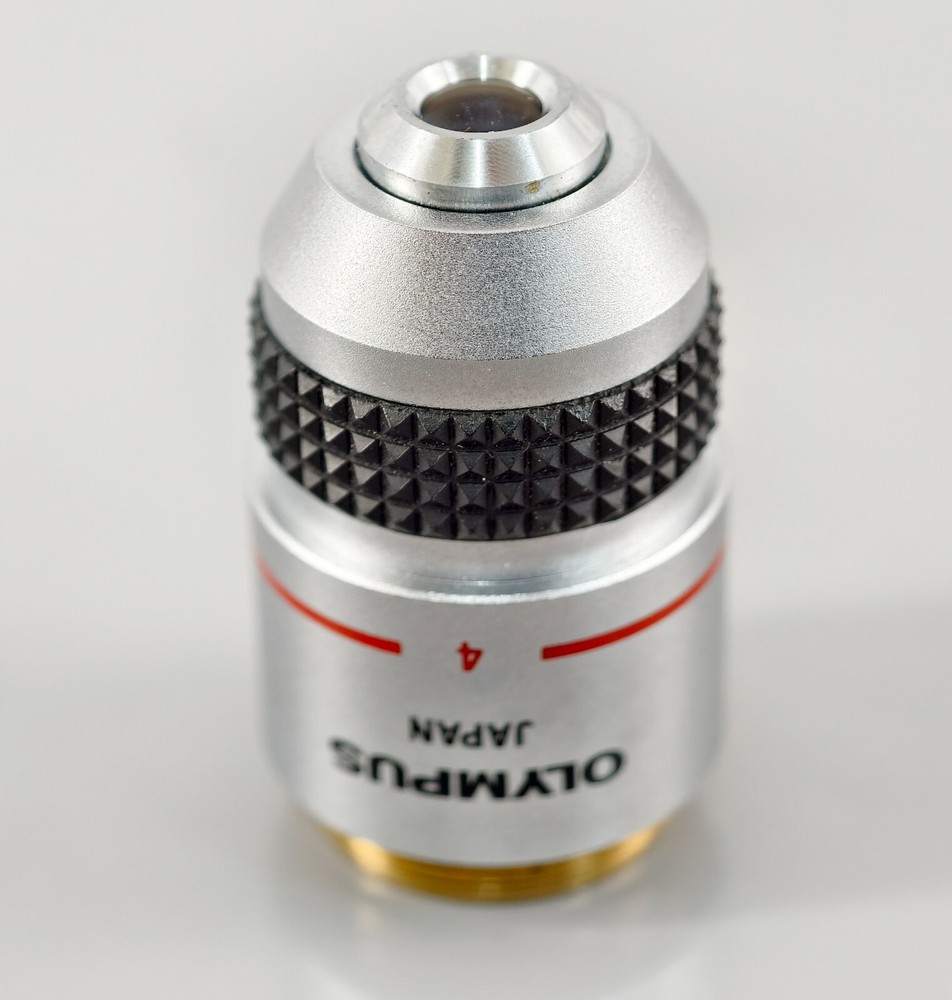 Olympus DPlan 4x 0.10 POL PO Microscope Objective Plan BH2 Strain Free