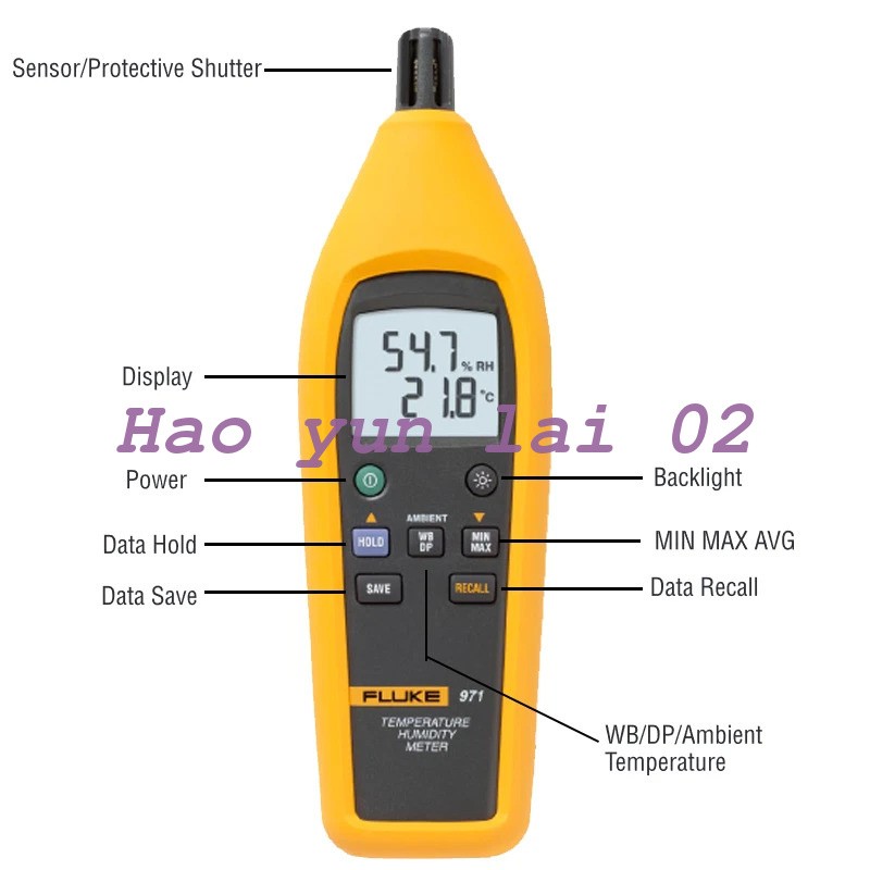 1PCS New For Fluke 971 Temperature Humidity Meter