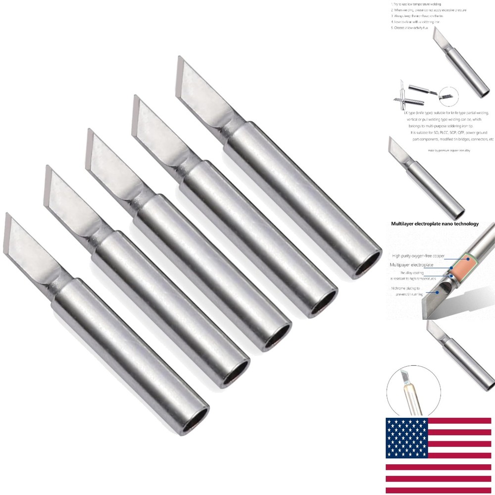 5PCS 900M Soldering Replacement Tips – Ideal for Intricate Electronics Soldering