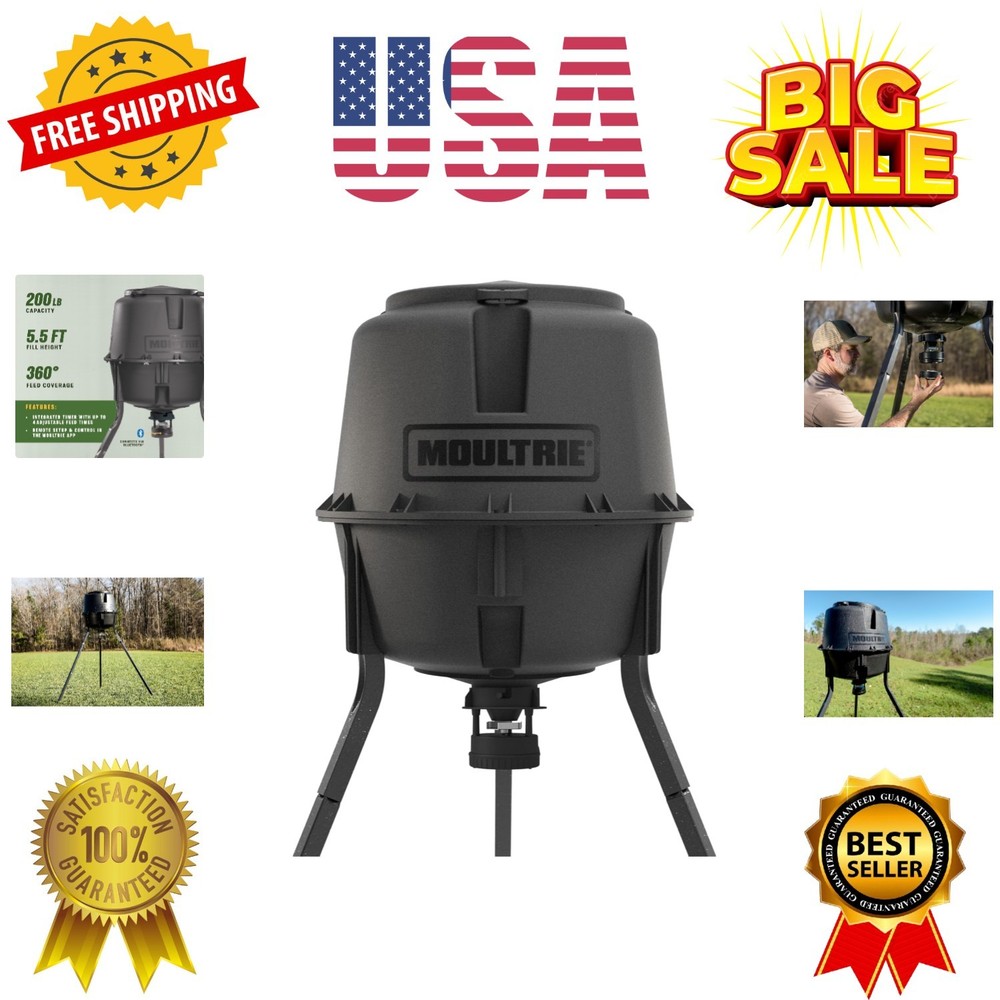 Deer Feeder Standard - 30-Gallon - Quick-Lock Hopper System - Digital Timer C...