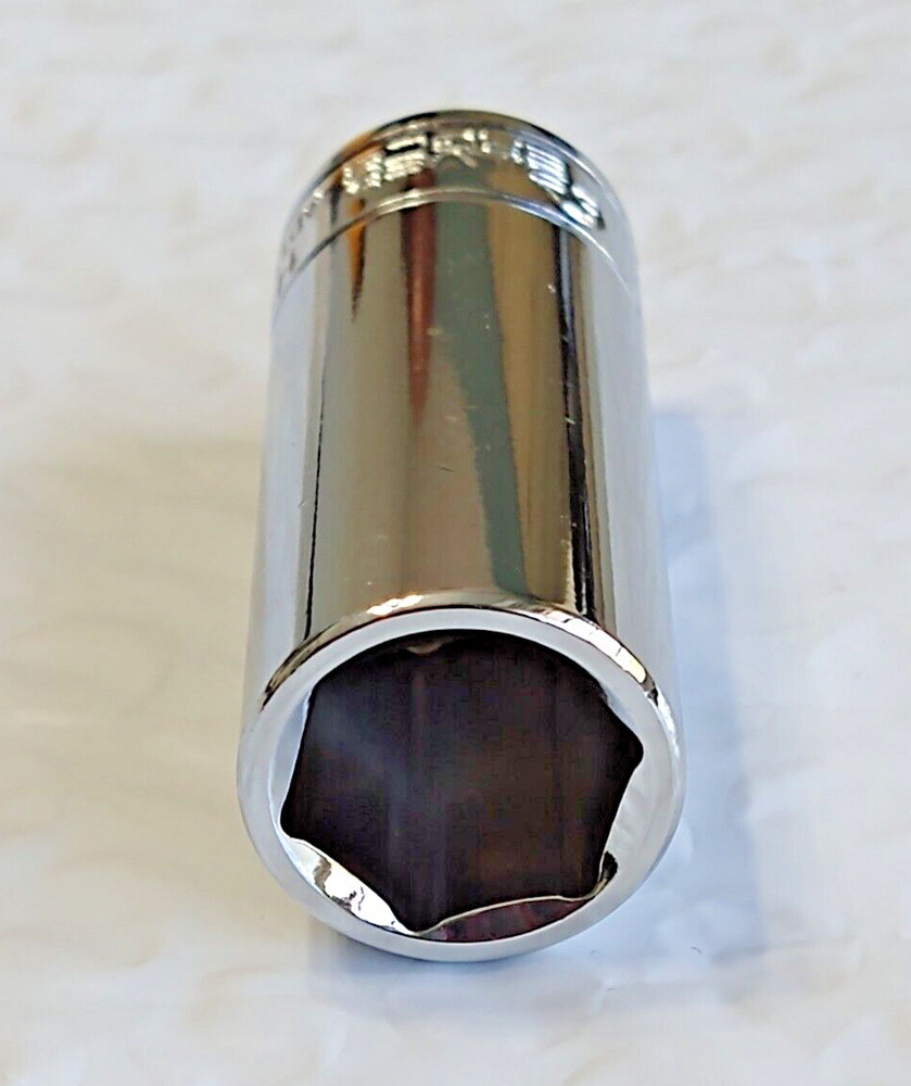 MATCO TOOLS "SILVER EAGLE" AD14M6SE, 1/4" DRIVE, 14MM. SOCKET, DEEP, 6 POINT.
