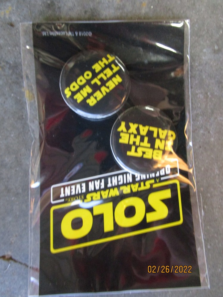 Star Wars 2018 SOLO Buttons