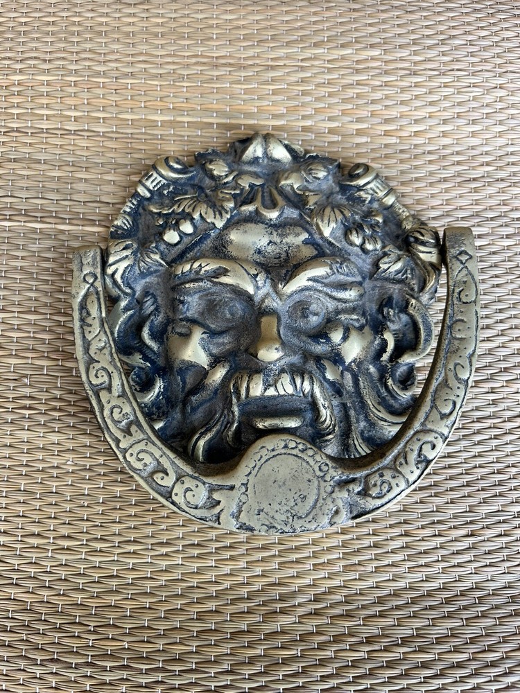 Antique Bronze Door knocker Gothic Rare