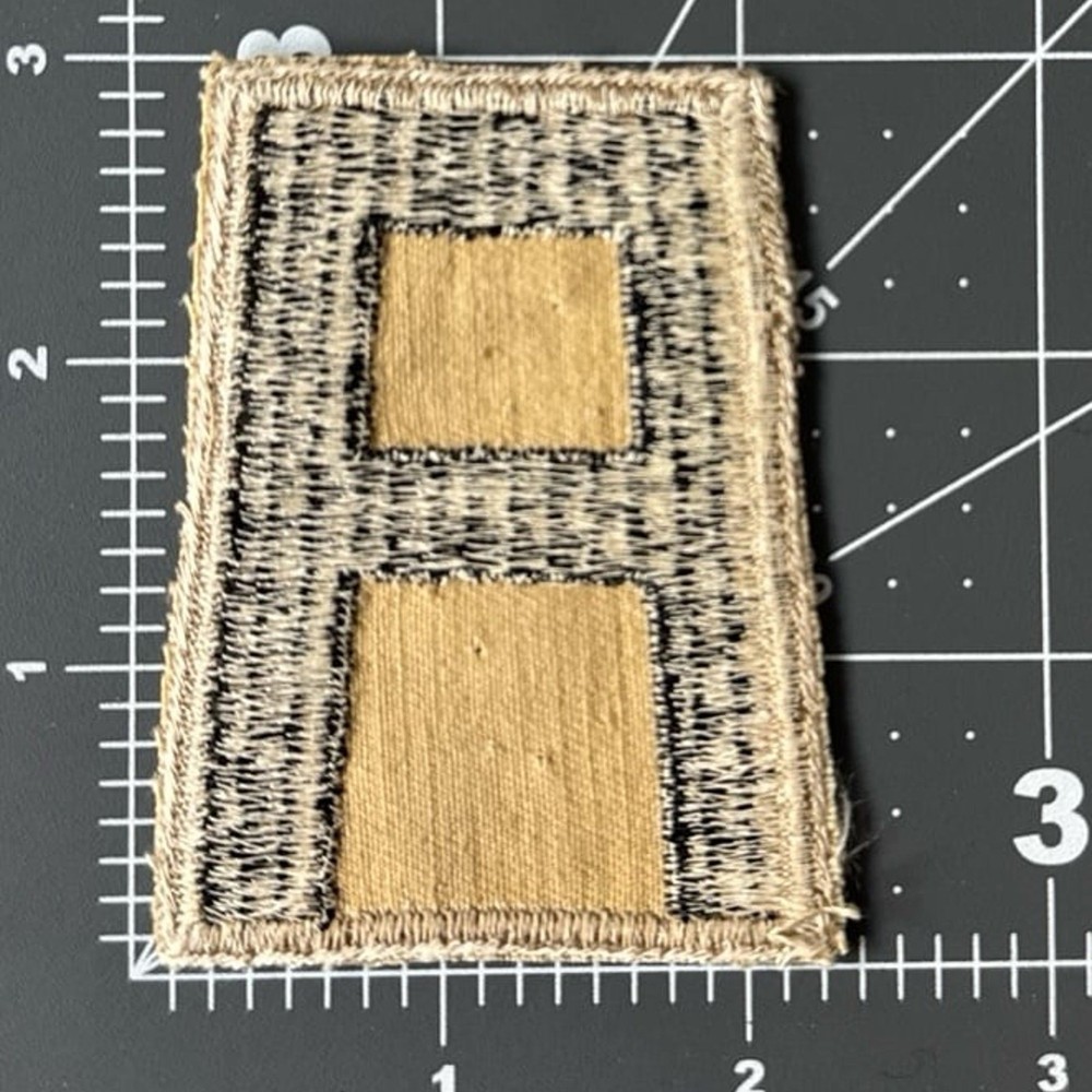 WW2 1st Army Twill Tan Patch - #1017
