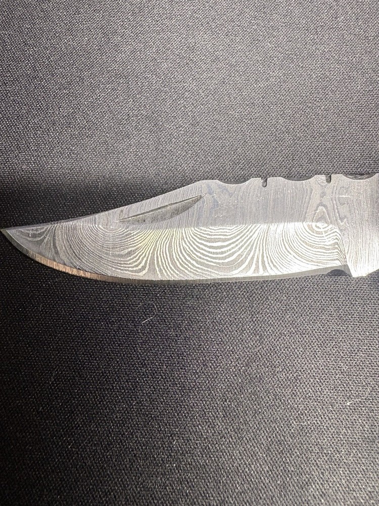 Custom J Wolfe Damascus Folder - Blue Handle Beauty