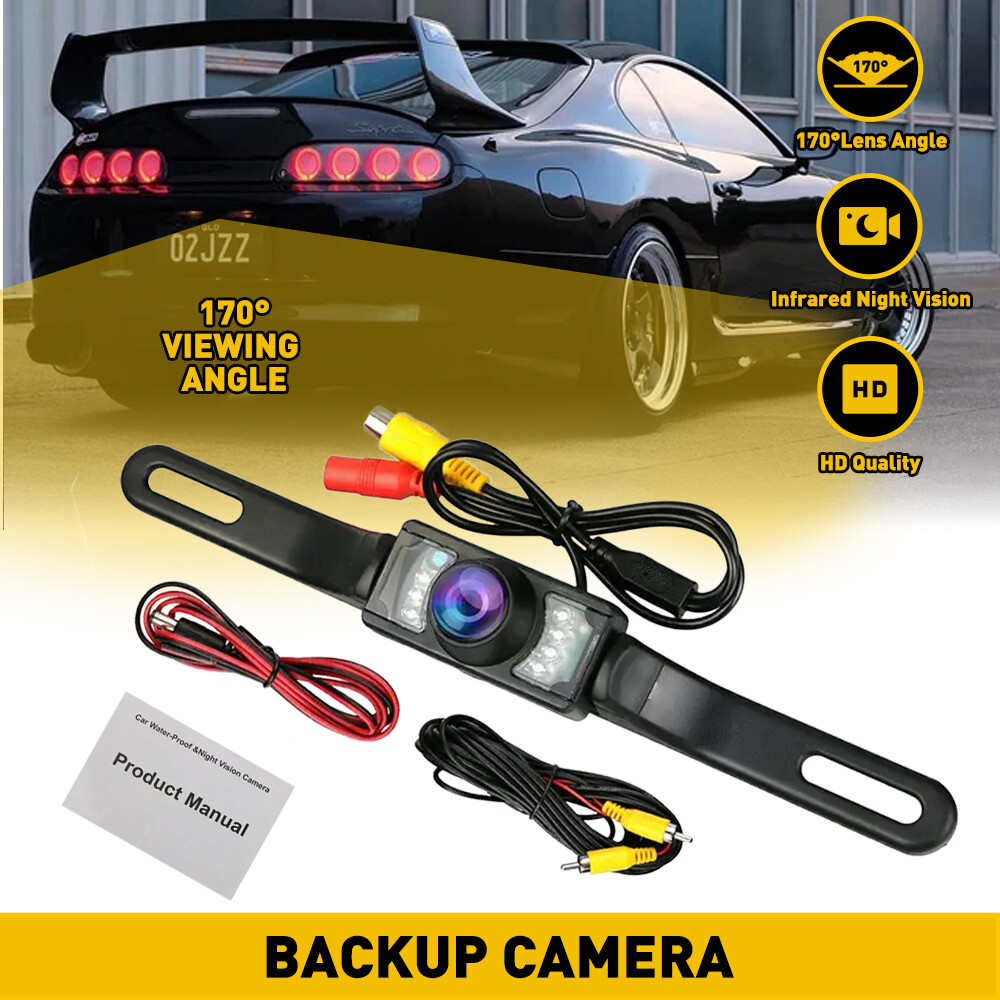 Car Rear View Backup Camera Parking Reverse Back Up Camera Waterproof CMOS 7LED