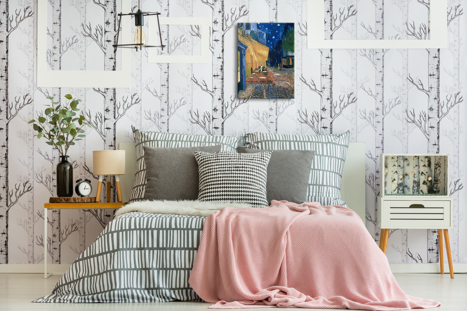 Van Gogh Painting Repro Canvas Print Wall Art Home Decor Cafe Terrace Pictures