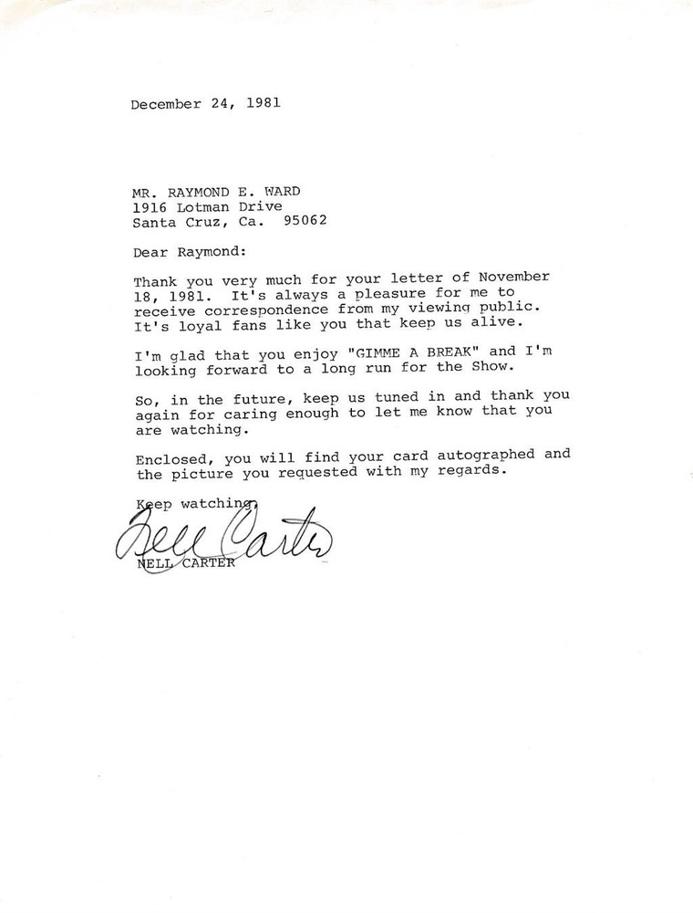 Nell Carter- TSL from 1981