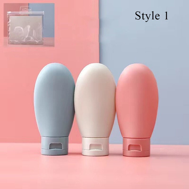 3Pcs/Set Plastics Travel Bottles Set Refillable Portable Lotion Container Empty