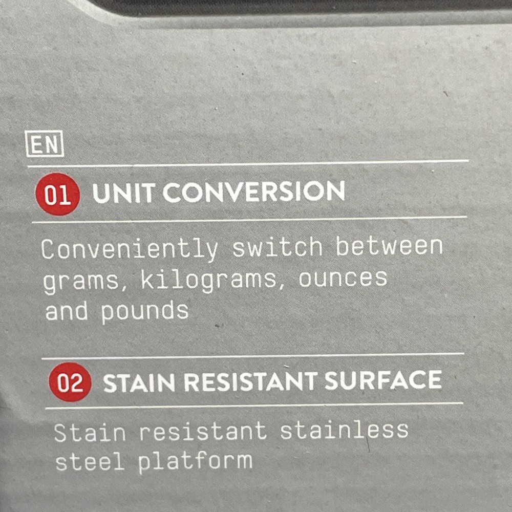 Control Kitchen Scale Compact Digital Portion Universal AC Adapter Included