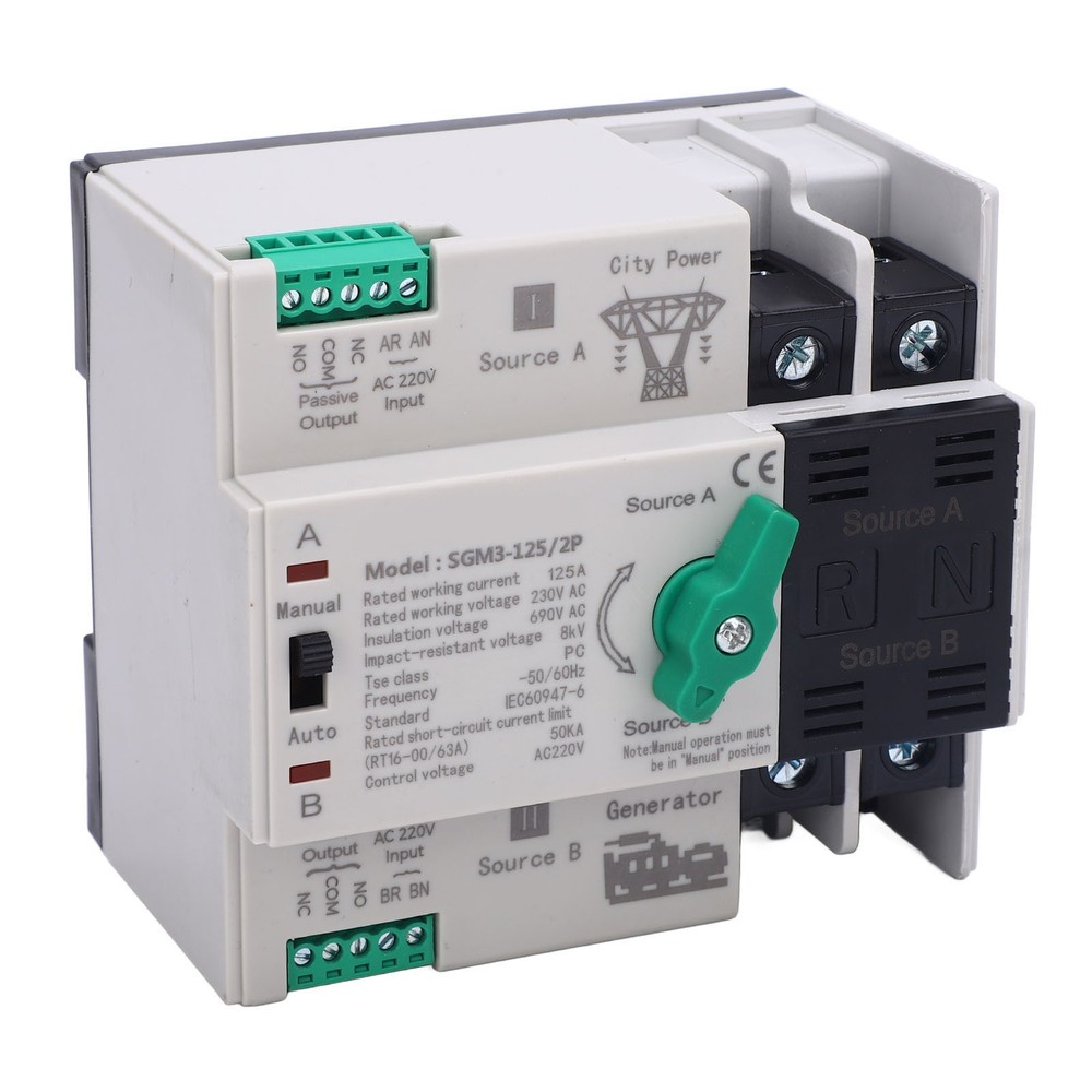 125A Double Power Automatic Transfer Switch For Generator Excellent