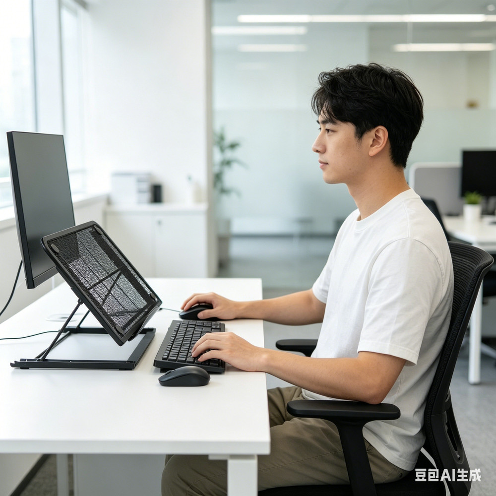 Adjustable Foldable Laptop Stand Aluminum Notebook Riser Computer Holder Desk