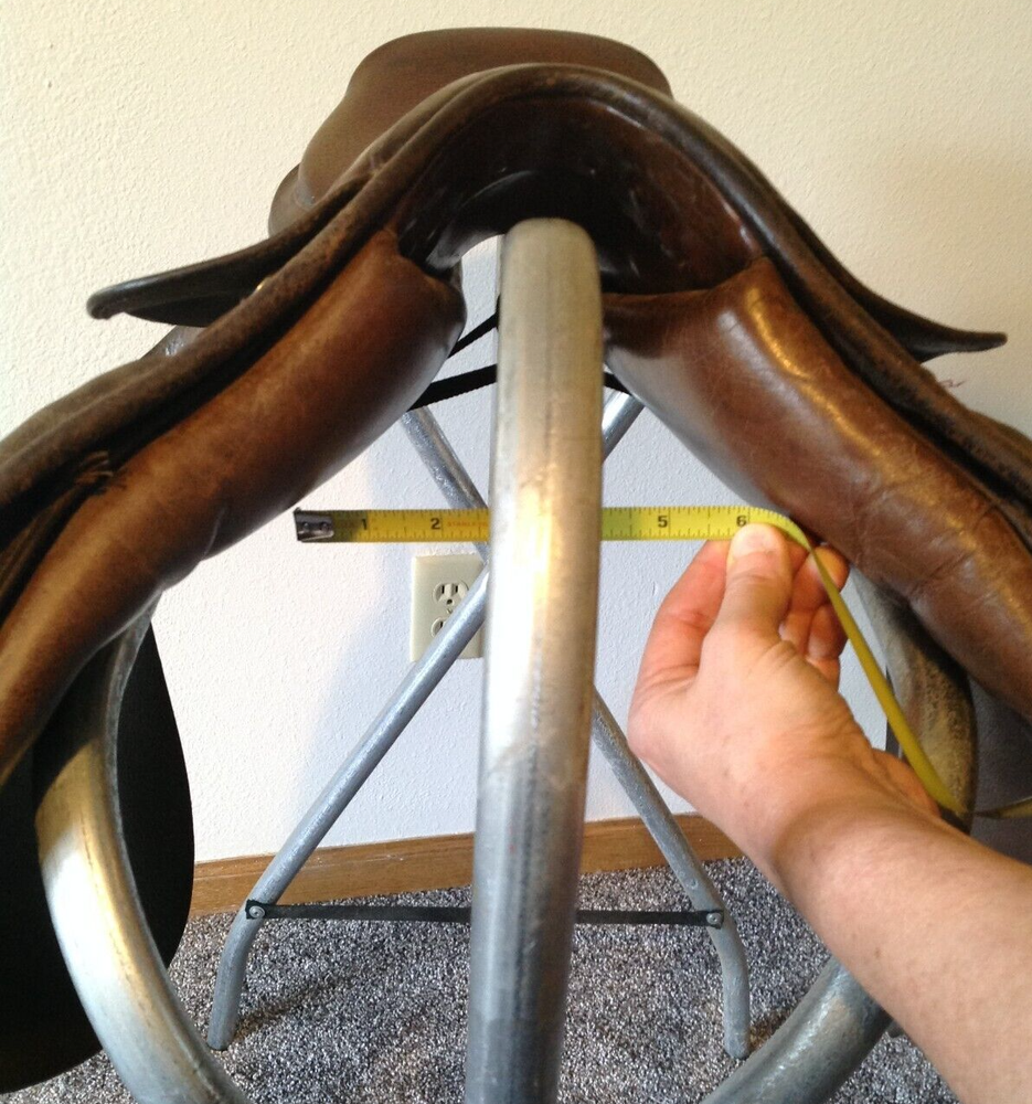 Brown 16 inch Jumping Saddle - Square Back