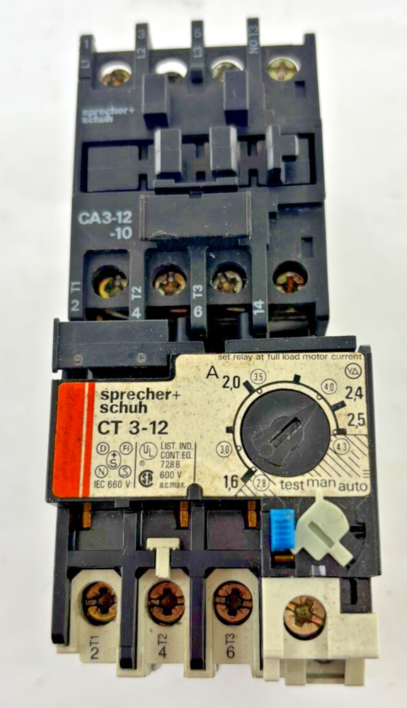 SPRECHER+SCHUH THERMAL OVERLOAD CT3-12