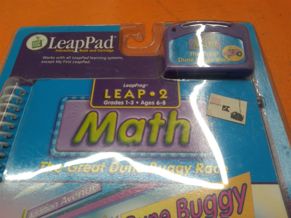 ⭐️⭐️⭐️⭐️⭐LeapPad Leap 2 Math Great Dune Buggy Race Interactive Book & Cartridge
