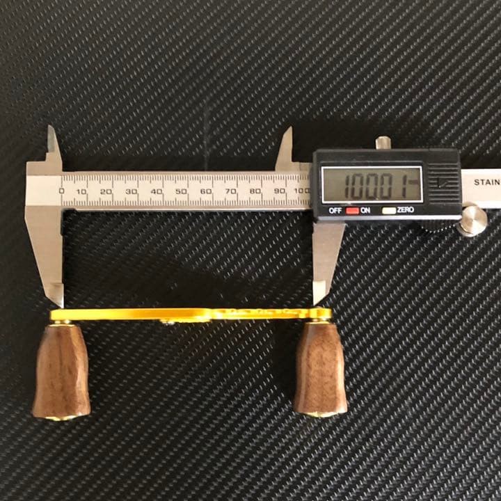 Lightweight straight handle & wood handle set gold