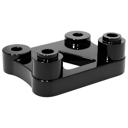 Black Handlebar Riser Pull Back Plate Bracket Handle bar Displacement Adapter