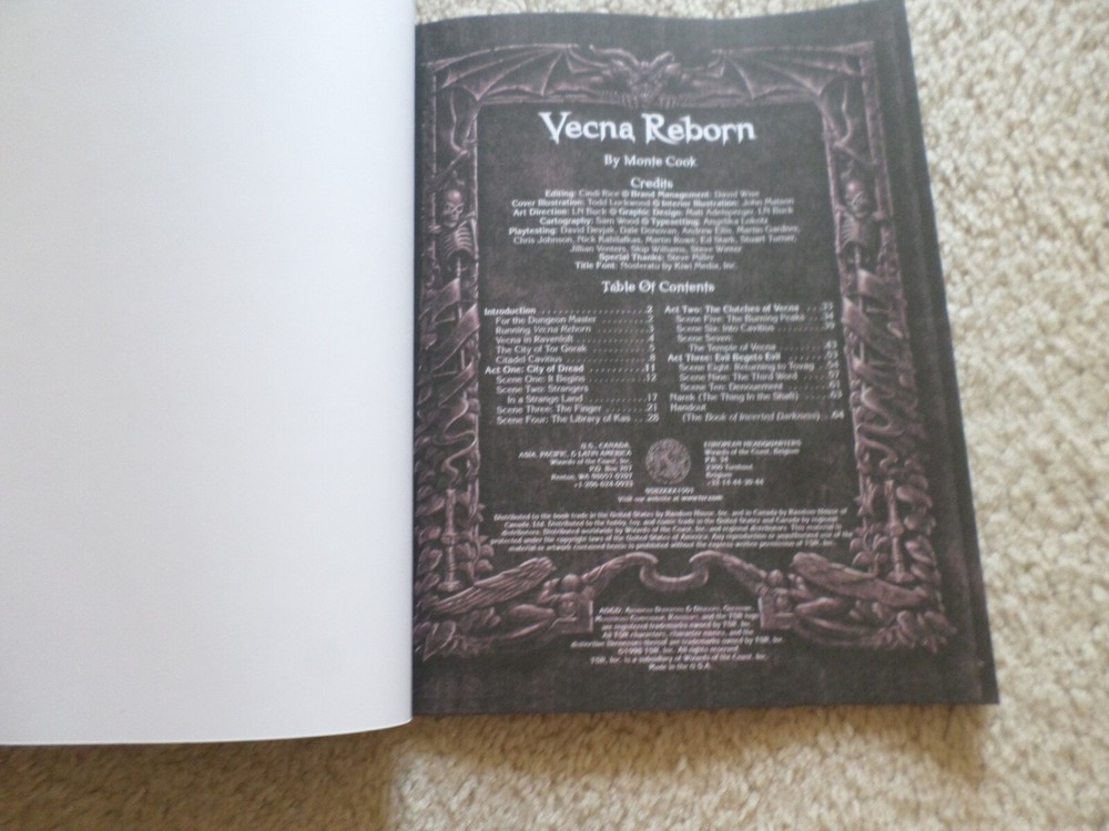 Vecna Reborn Dungeons & Dragons Ravenloft adventure module